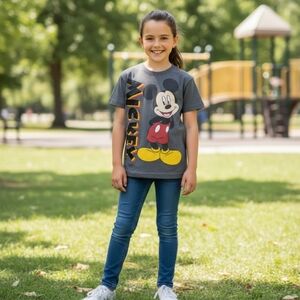Disney Mickey Mouse Charcoal T-Shirt for Kids